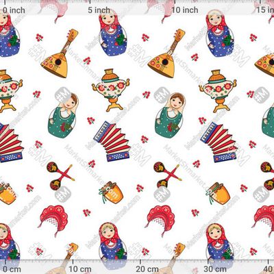 В русском народном стиле. Матрешка by Maria Belik 366 DPI