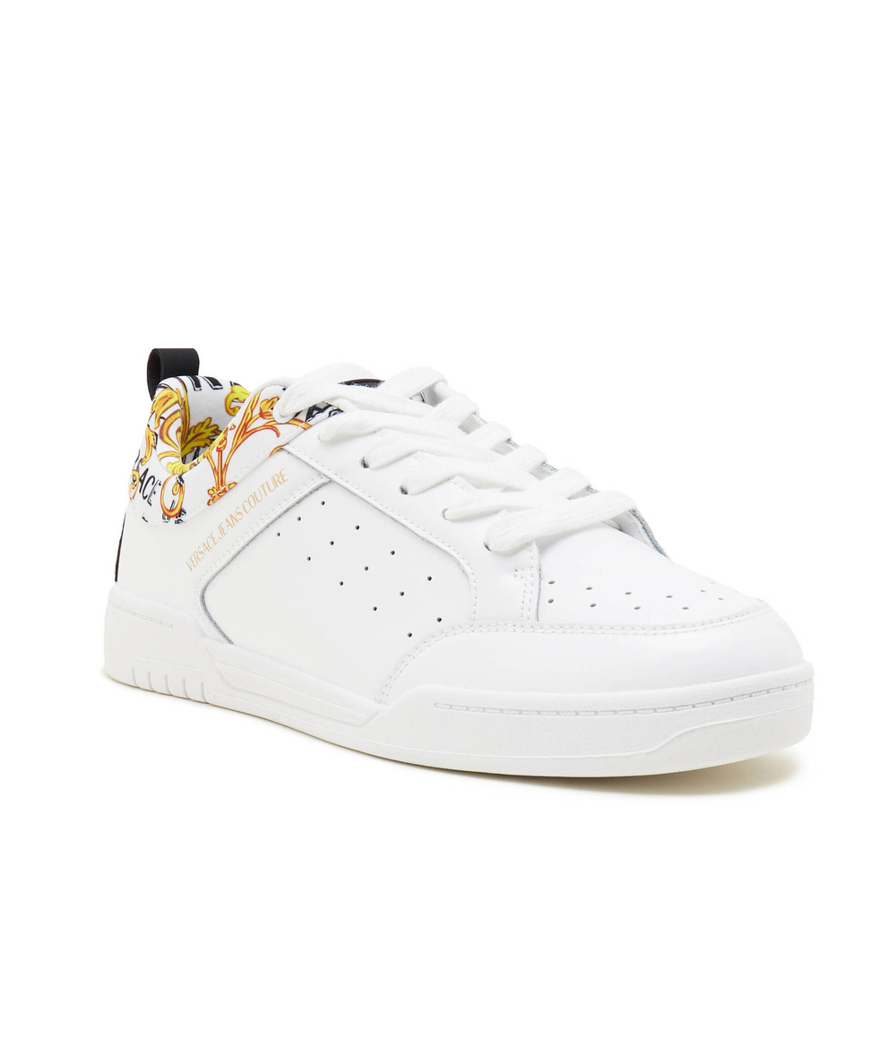 Кожаные кроссовки Versace Jeans Couture - белый(76YA3SD6ZPA55)