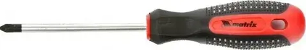 Отвертка SL6*150 мм, Fusion, CrV, 3-х компонентная рукоядка "anti slip"// Matrix 11424