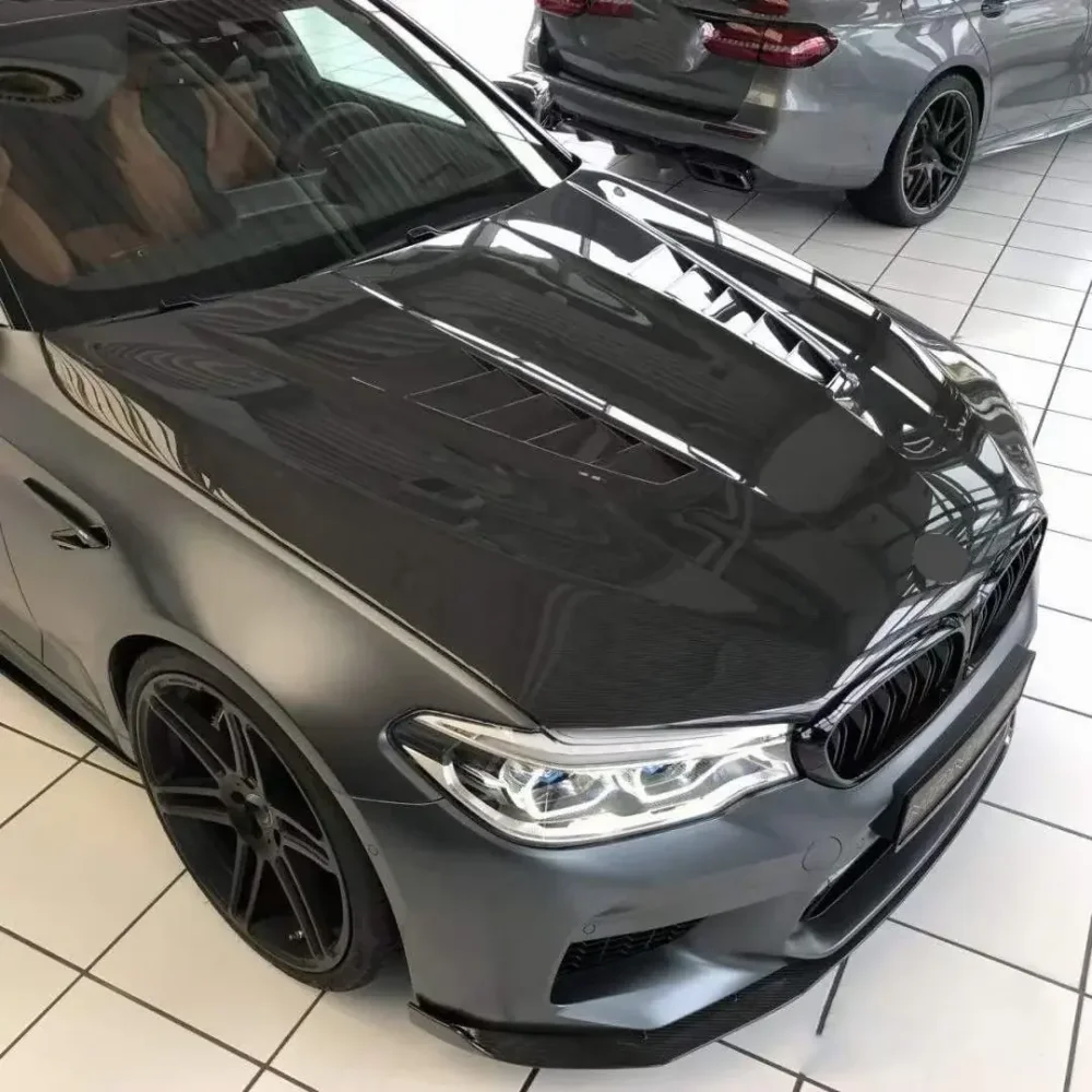 Капот V-style из карбона для BMW M5 F90 и 5 серии G30 G38 БМВ