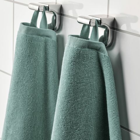Набор полотенец IKEA VAGSJON (ВОГШЁН), Темно-бирюзовый, 30х30 см, 4 шт