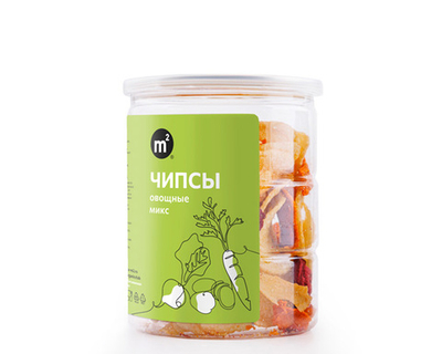 Чипсы овощные из картофеля, свеклы и моркови "Ферма М2", 60 г