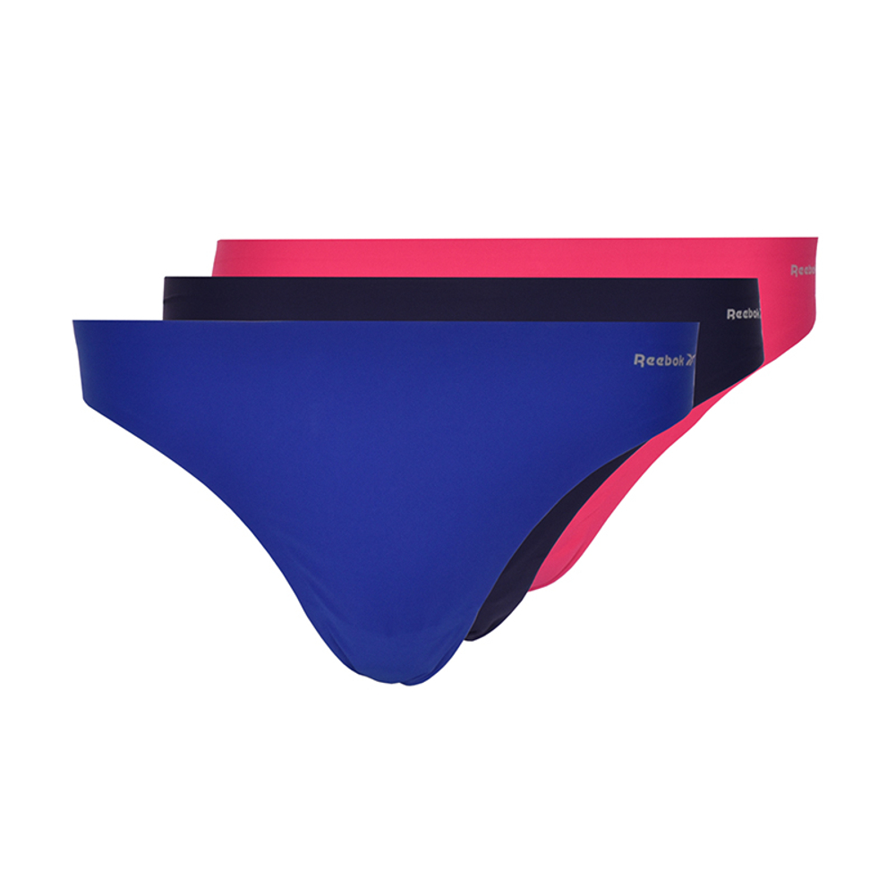 Плавки Reebok Bonded Thong Rae Womens 3P - cobalt/pursuit pink/vector navy