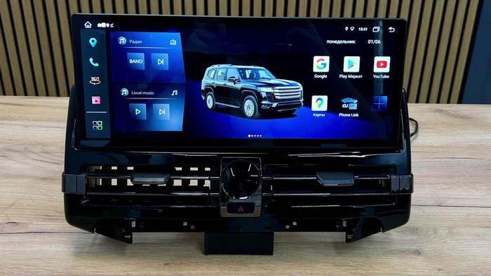 Магнитола для Toyota Land Cruiser 200 2007-2009 - RDL монитор 15.6" на Android 13, Быстрая, CarPlay, 4G SIM-слот