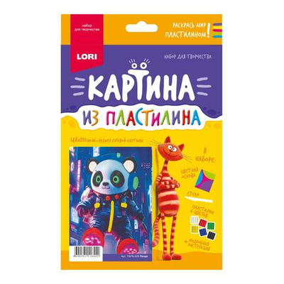 Картина из пластилина "Панда" (Lori)