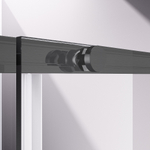 Душевая дверь Vincea Слим-Н (Slim-N) VDS-4SN110CLGM, 1100, вороненая сталь, стекло прозрачное