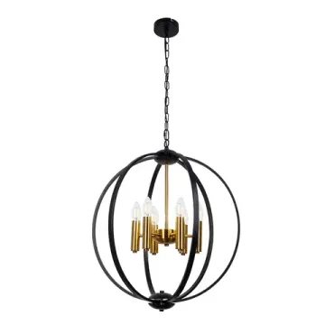 Подвесной светильник 6*E14 A7013SP-6BK черный Castula Arte Lamp