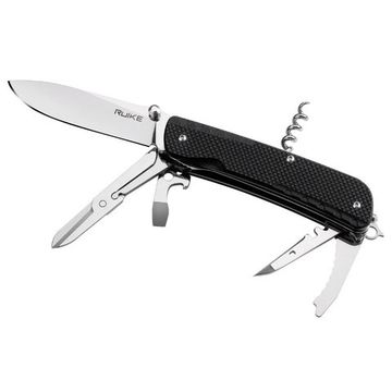 Складной нож multi-functional Ruike Trekker LD31-B черный c клинком из стали Sandvik™ 12С27, рукоять G10