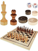 Игра 3в1 Нарды, шашки, шахматы 40*21см (Арт. ИН-7510)