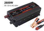 Инвертор 12V-220V 2600W черный Foval с экраном