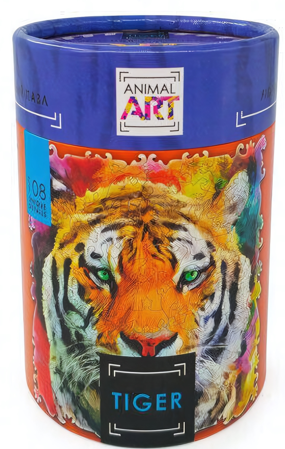 Пазл деревянный фигурный "Animal art" Тигр 108 дет.