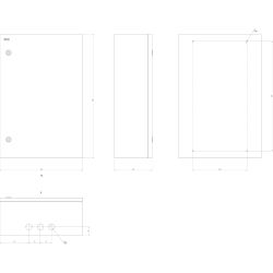 Корпус металлический ЭРА SIMPLE ЩМПг-07 (600х400х175) IP54 У2 серый | Электротовары