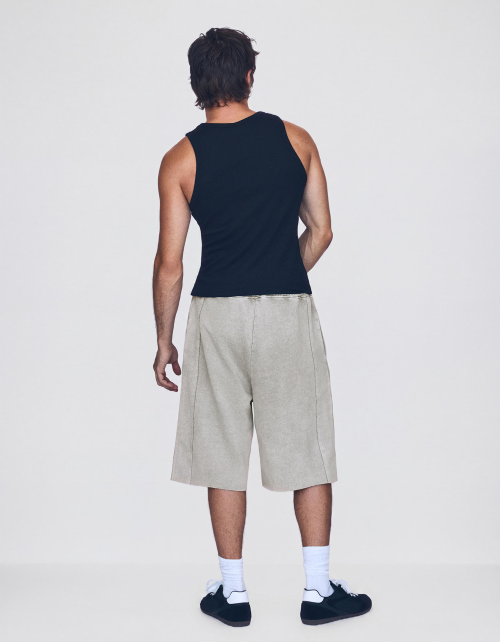 Мужские шорты-бермуды baggy fit - BERSHKA