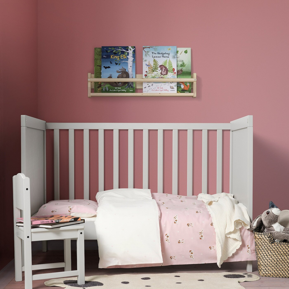 IKEA DRÖMSLOTT  (ИКЕА ДРÖМСЛОТТ)  -  Коврик, форма собаки, кремовый/серый, 66x110 см