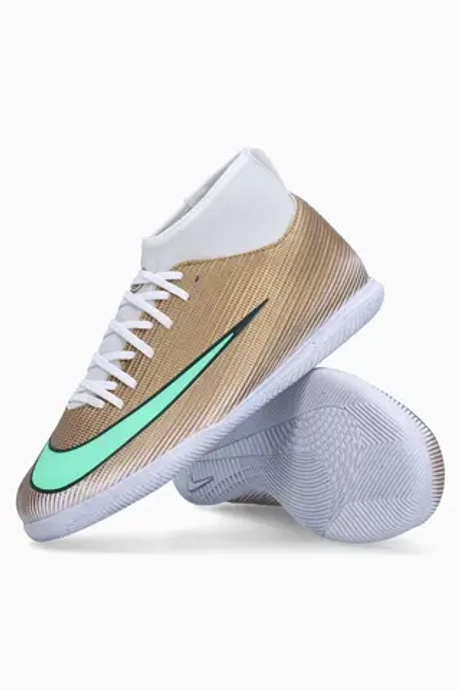 Футзалки Nike Zoom Mercurial Superfly 11 Club Mbappe IC Junior - золотой