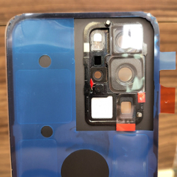 Крышка для Huawei P40 Pro - задняя стеклянная панель "Хорошее качество" (серебристого цвета)