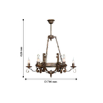 Подвесная люстра Boulogne 2159-6P, 6*E14*40W. ТМ F-Promo