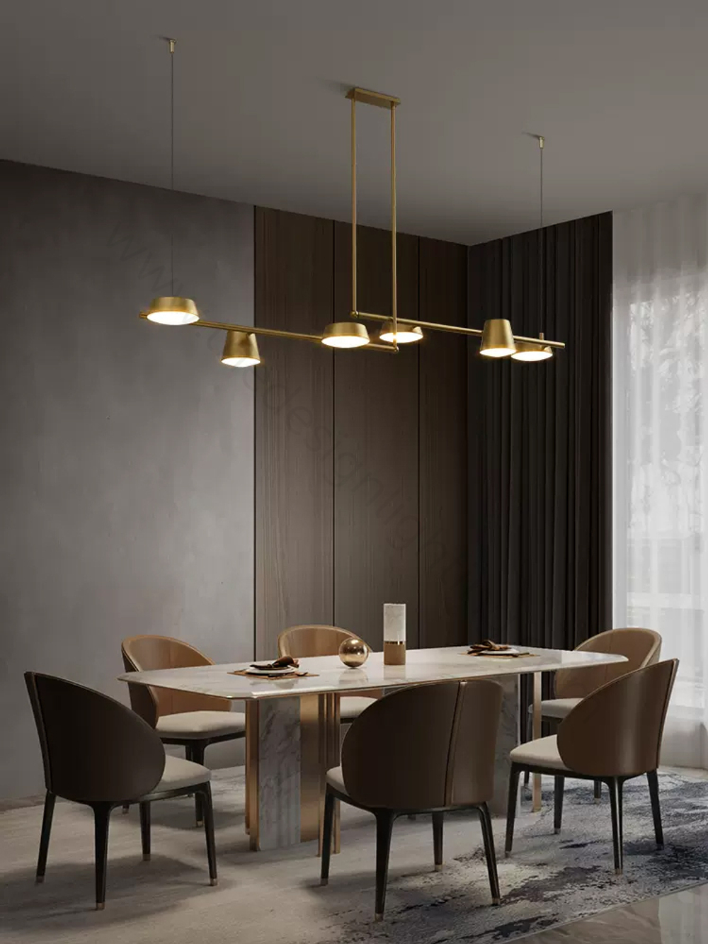 Ceiling design lamp Copper