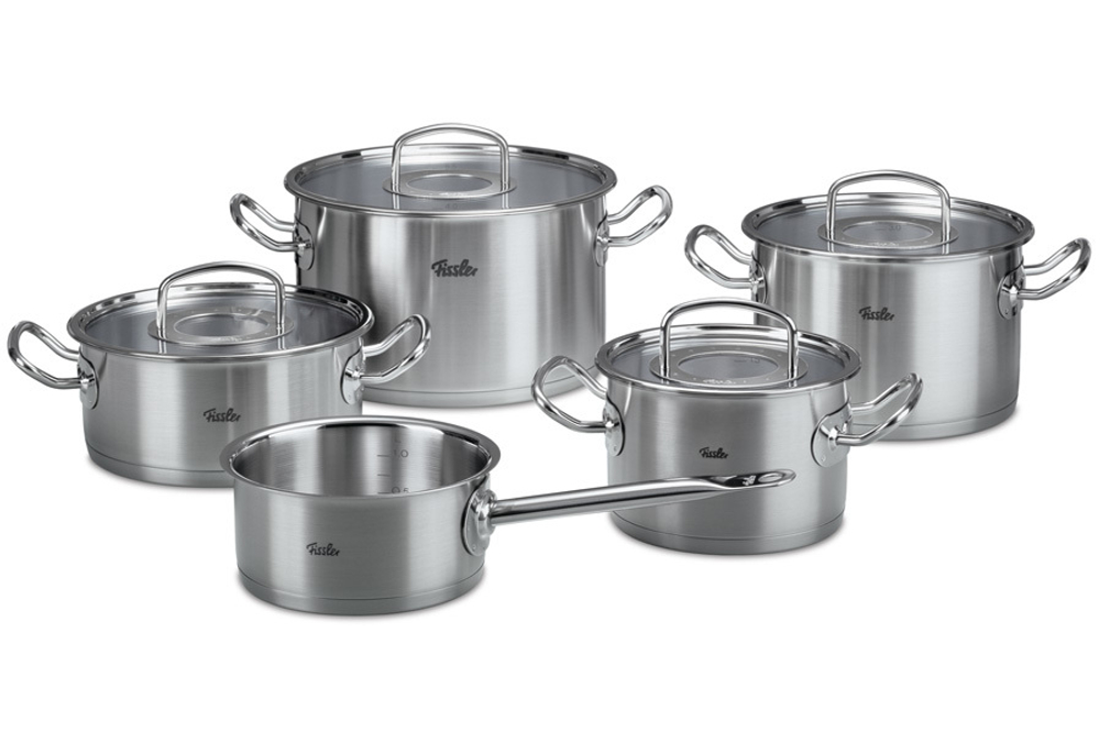Набор кастрюль Fissler, серия Original pro collection, 5 пр. (крышка/стекло)