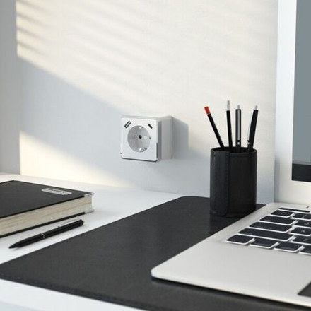 Розетка с заземлением, шторками и USB тип A+C Gallant (слоновая кость)