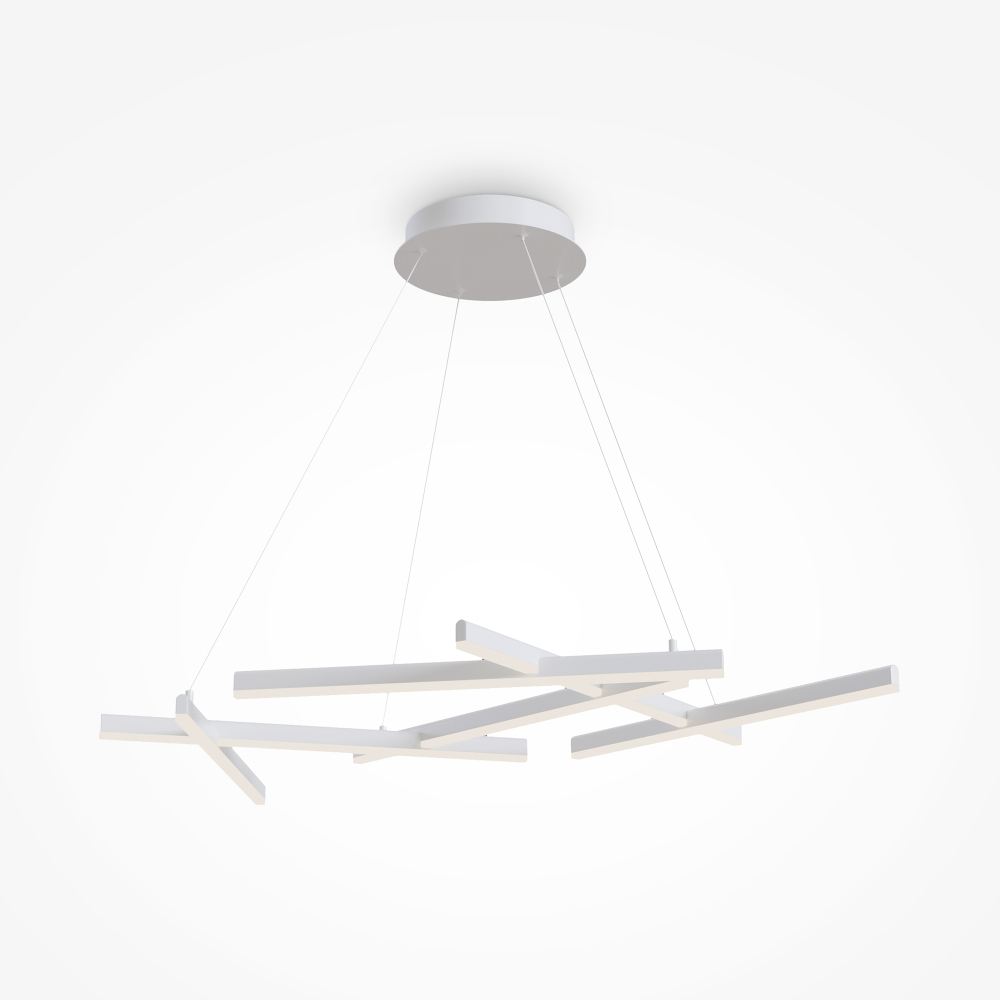 Подвесная светодиодная люстра Maytoni Line MOD016PL-L80WK