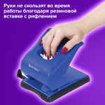 Дырокол BRAUBERG «JET PRO», до 40 листов, сине-черный.