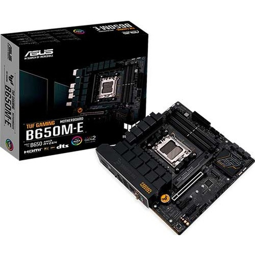 Материнская плата ASUS TUF GAMING B650M-E (AM5/AMD B650/4xDDR5/PCI-Ex16/2xM.2/SB7.1/Wi-Fi/BT/2xDisplayPort/HDMI/mATX)