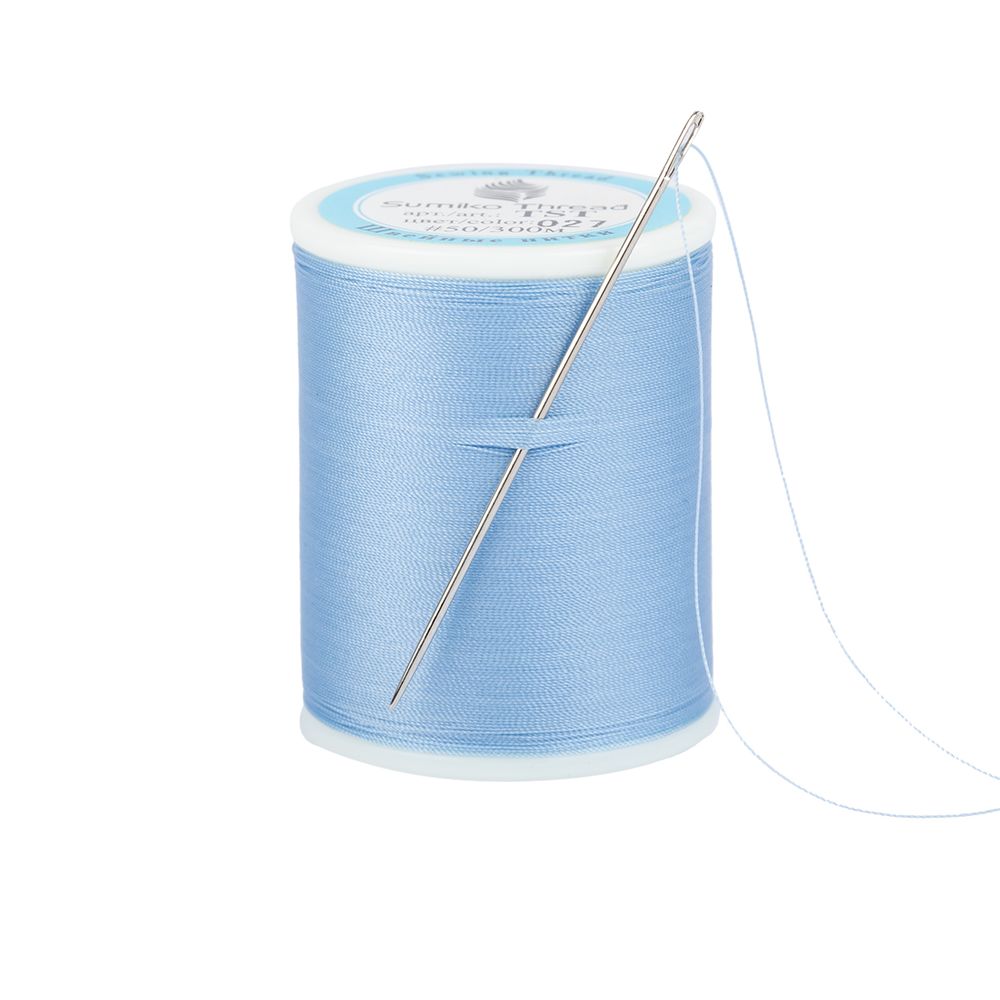 Нитки для трикотажных тканей SumikoThread 300 м, (328 ярд), 027 голубой