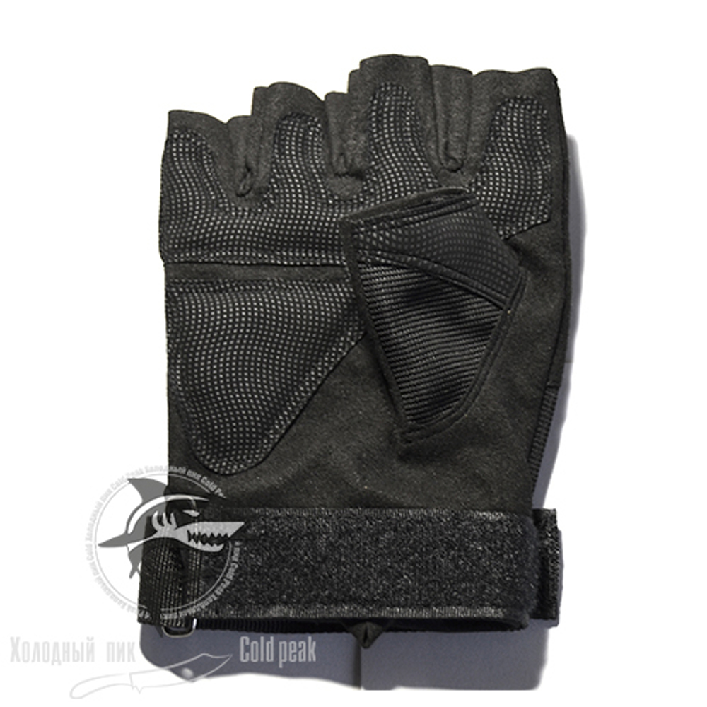 Тактические перчатки черные (Black) Обрезанные пальцы