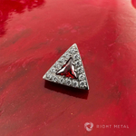 Shine Triangle Red & Crystal-
