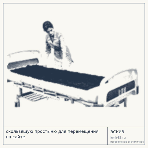 Скользящая простыня для перемещения (два полотна) — от 2 600 ₽