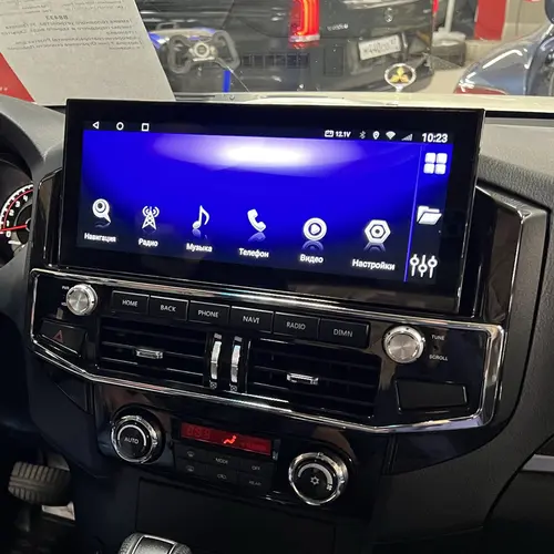 Магнитола для Mitsubishi Pajero 4 2006-2022 - RDL-Pajero монитор 12.3" в стиле "Лексус" на Android 14, Быстрая, CarPlay, 4G SIM-слот