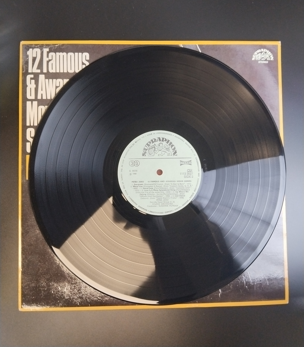 LP Petra Janu - 12 famous and awarded movie songs. Виниловая пластинка 12 дюймов. Чехословакия Supraphon 1984 год.