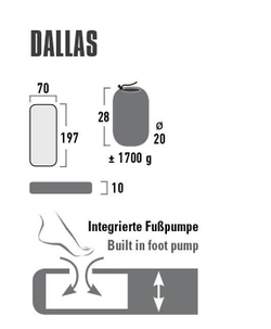 Надувной коврик High Peak Dallas [41032]