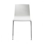 Стул пластиковый Scab Design Alice, хром, лен