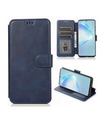 Чехол книжка для Samsung Galaxy A30 / A20 / M10s кожаный синий с магнитной застежкой / flip чехол с функцией подставки / отделением для пластиковых карт и денег Чехол книжка для Samsung Galaxy A30 / A20 / M10s кожаный синий с магнитной застежкой / flip чехол с функцией подставки / отделением для пластиковых карт и денег