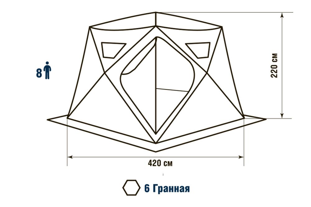 Палатка HIGASHI Camo Yurta