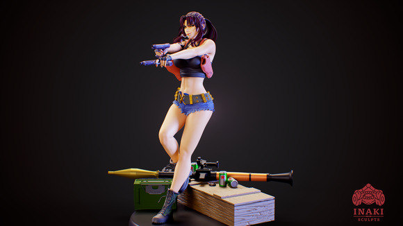 Фигурка Реви Пираты Чёрной лагуны Revy Black Lagoon Rebecca