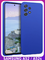 Мягкий Soft Touch чехол из силикона для SAMSUNG GALAXY A52 / A52s с бархатной подкладкой