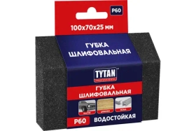 Губка шлифовальная TYTAN PROFESSIONAL 100х70х25 мм (угловая) P 60 (1/500) 275969