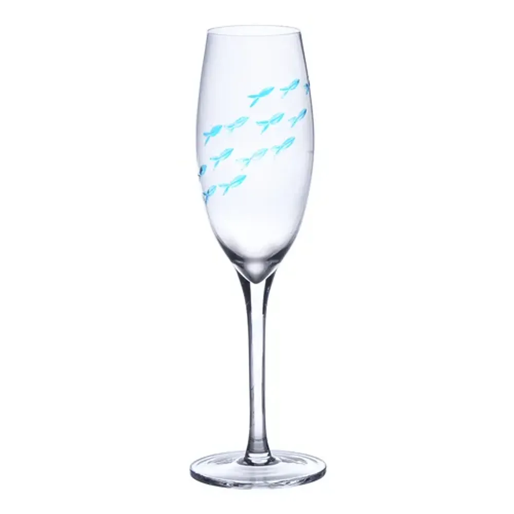 Бокал-флюте для шампанского 250 мл стекло "Abyss" декор d 4,5 см h22 см P.L. - BarWare [6]