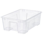 Контейнер IKEA SAMLA (САМЛА), Прозрачный, 39x28x14 см, 11 л