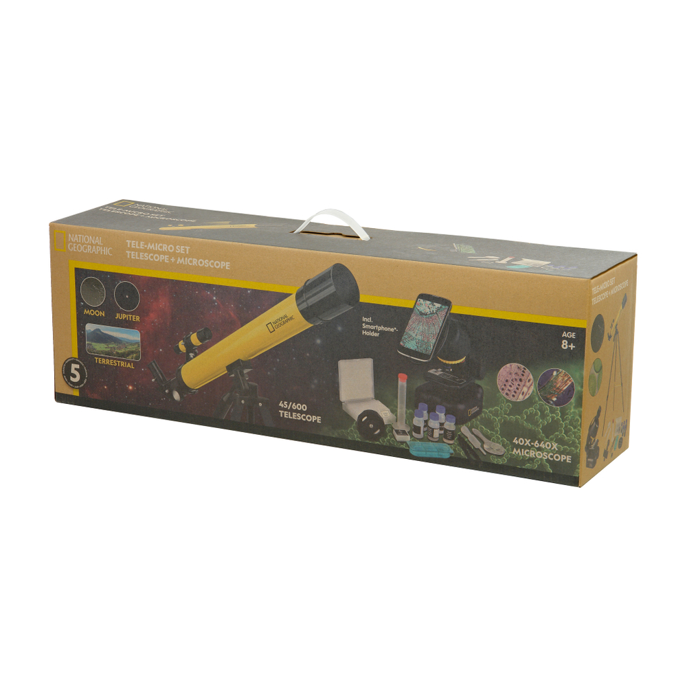 Набор микроскоп и телескоп BRESSER National Geographic 45/600 и 40x-640x (91-18300)