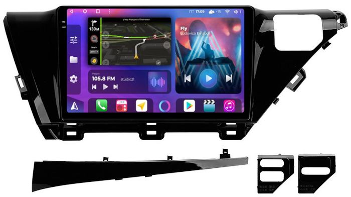 Магнитола для Toyota Camry 70 2017-2021 (без JBL) - FarCar S500-TS10 монитор 10.36" QLED на Android 14, Быстрая, CarPlay, 4G SIM-слот
