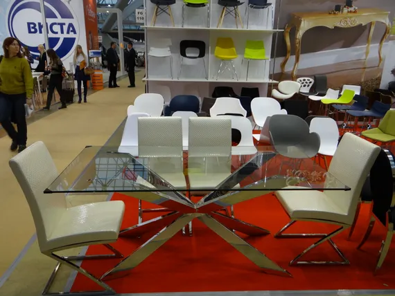 Обеденный стол Steelgor 180х90 см, закаленное стекло
