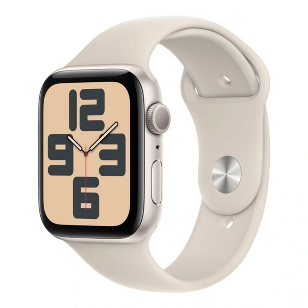 Apple Watch SE, 40мм, из алюминия цвета «сияющая звезда», спортивный ремешок (2023)