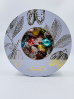 Набор шоколадных конфет Lindt LINDOR в подарочной жестяной коробке, ассорти, 400 г