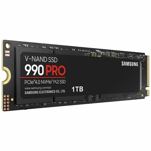 Жесткий диск SSD M.2 1Tb Samsung 990 PRO, 7450/6900MBs, 155000 IOPS, TLC 3D NAND, PCI-E4.0x4 (MZ-V9P1T0BW)