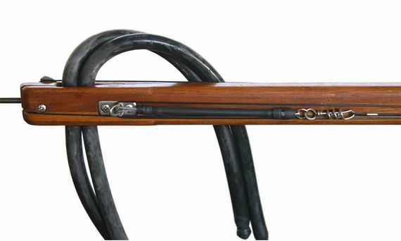 Ружье-арбалет подводное Riffe Euro #110 54"(137 см), 2 кольцевые тяги, гарпун 59"(150 см), дерево тиковое