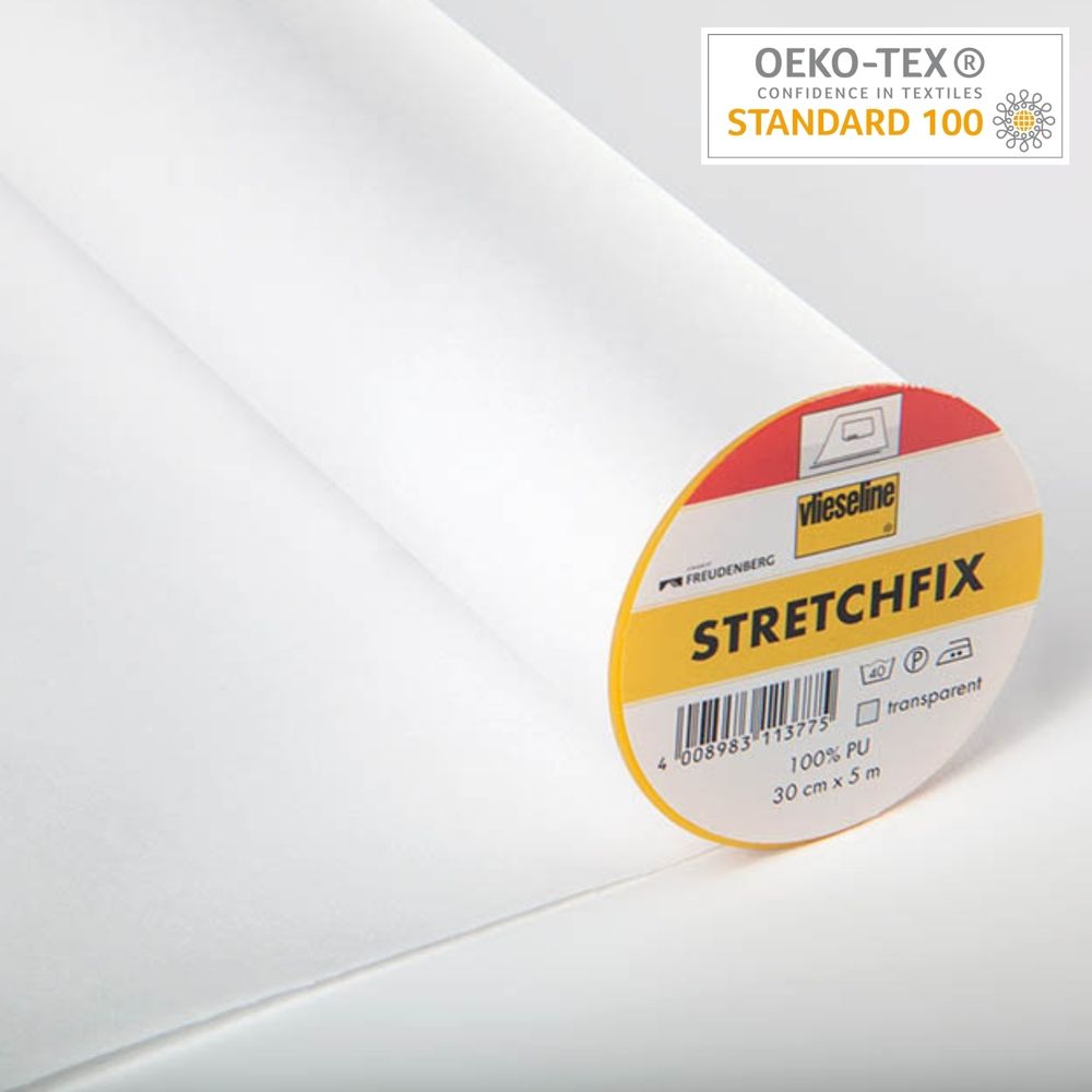 Флизелин клеевой на бумажной основе для эластичных тканей Stretchfix, 30см*5м, прозрачный, 53562284, Freudenberg, 5 м